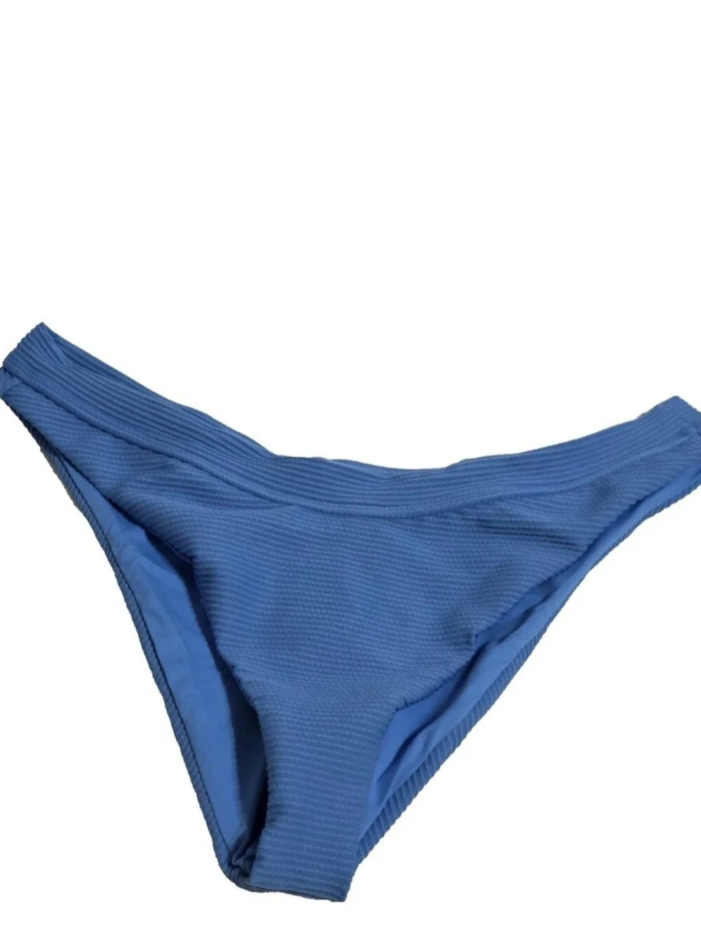LSPACE MERCER CORNFLOWER BLUE CLASSIC TEXTURED BIKINI BOTTOMS XL
